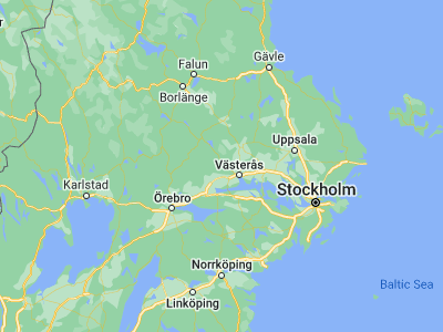 Map showing location of Surahammar (59.70725, 16.22188)