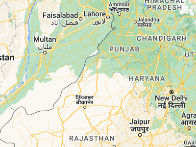 Map showing location of Sūratgarh (29.3215, 73.89979)