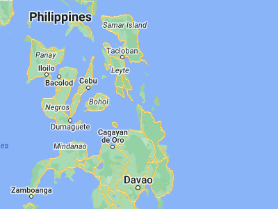 Map showing location of Surigao (9.78389, 125.48889)