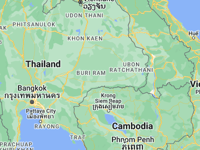 Map showing location of Surin (14.88181, 103.49364)