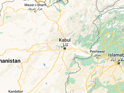 Map showing location of Surkh Bilandī (34.68474, 69.02863)