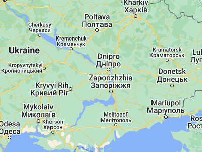 Map showing location of Sursko-Mikhaylovka (48.27202, 34.72759)