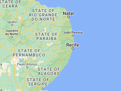 Map showing location of Surubim (-7.83306, -35.75472)