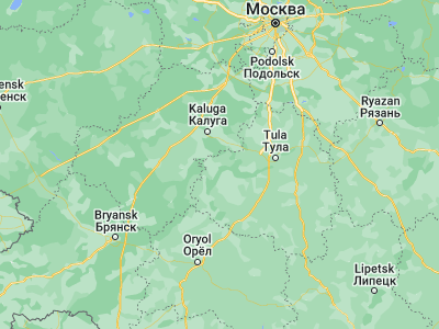Map showing location of Suvorov (54.1223, 36.49657)