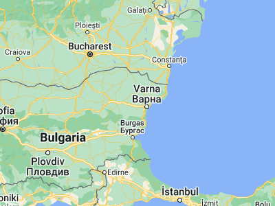 Map showing location of Suvorovo (43.33333, 27.6)
