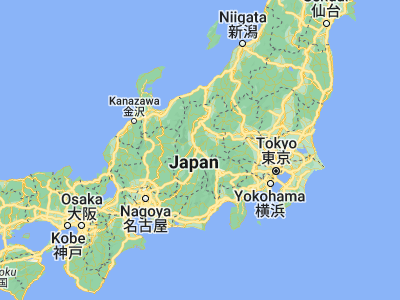 Map showing location of Suwa (36.03799, 138.11308)