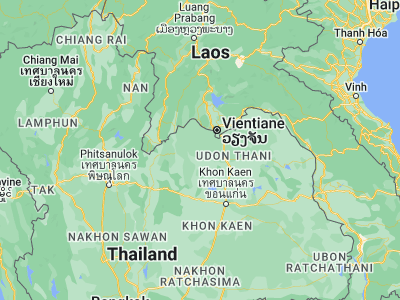 Map showing location of Suwannakhuha (17.56292, 102.27989)