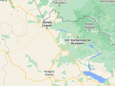 Map showing location of Suykbulak (49.70815, 81.04848)