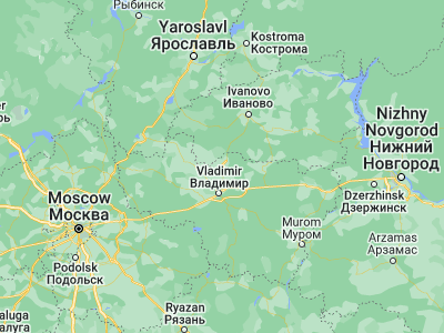 Map showing location of Suzdal’ (56.42274, 40.44668)