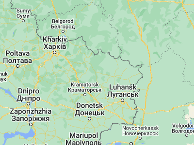 Map showing location of Svatove (49.41029, 38.15035)
