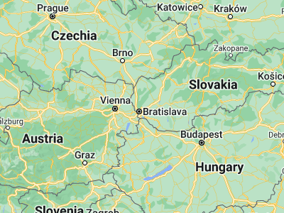 Map showing location of Svätý Jur (48.25216, 17.21539)