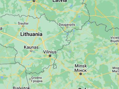 Map showing location of Švenčionėliai (55.16667, 26)