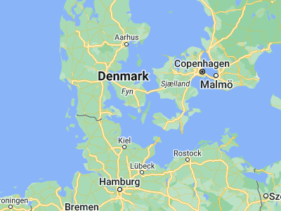 Map showing location of Svendborg (55.05982, 10.60677)