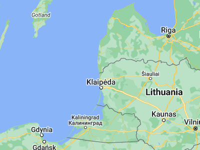 Map showing location of Šventoji (56.03333, 21.08333)