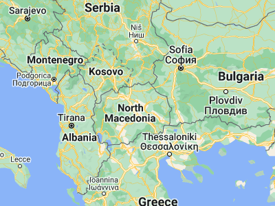 Map showing location of Sveti Nikole (41.86956, 21.95274)
