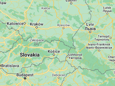 Map showing location of Svidník (49.30819, 21.5703)
