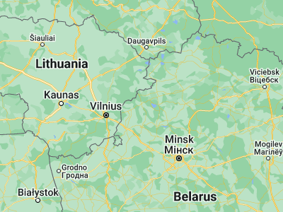 Map showing location of Svir (54.8517, 26.395)
