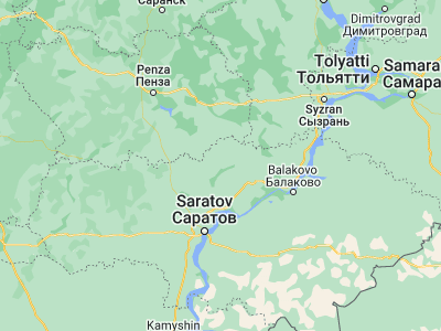 Map showing location of Svobodnyy (52.33039, 46.37122)