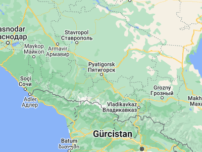 Map showing location of Svobody (44.02556, 43.05028)