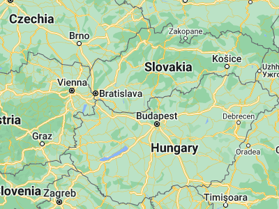 Map showing location of Svodín (47.91054, 18.49967)