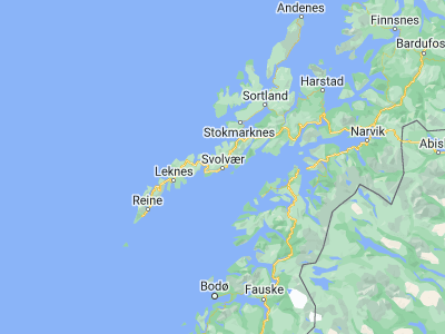 Map showing location of Svolvær (68.23417, 14.56834)