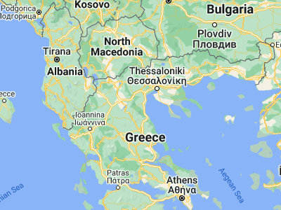 Map showing location of Svorónos (40.26444, 22.46)