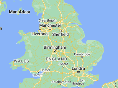 Map showing location of Swadlincote (52.774, -1.55744)