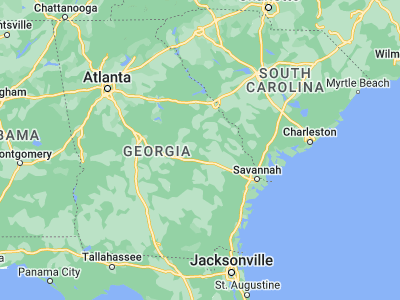 Map showing location of Swainsboro (32.59739, -82.33374)
