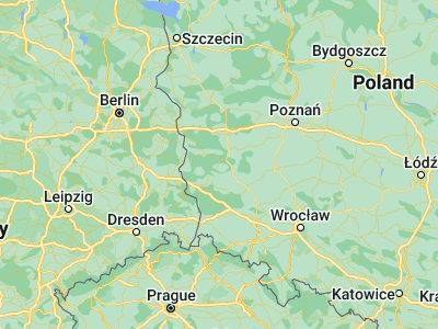 Map showing location of Świdnica (51.88836, 15.39013)