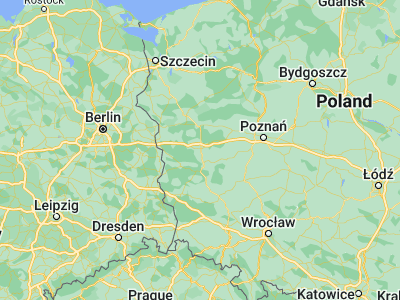 Map showing location of Świebodzin (52.24751, 15.53355)