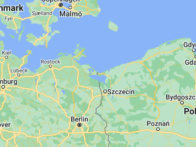 Map showing location of Świnoujście (53.91053, 14.24712)
