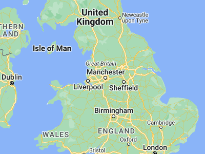Map showing location of Swinton (53.5, -2.35)