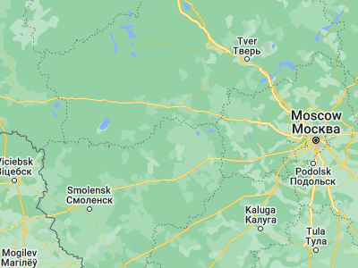 Map showing location of Sychëvka (55.82515, 34.27362)