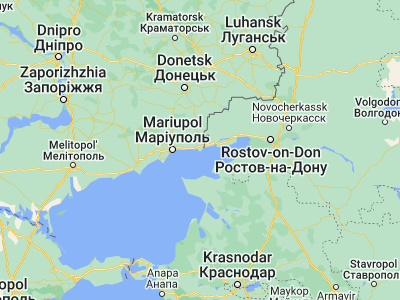 Map showing location of Syedove (47.07678, 38.15602)