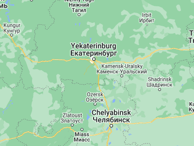Map showing location of Sysert’ (56.50243, 60.81917)