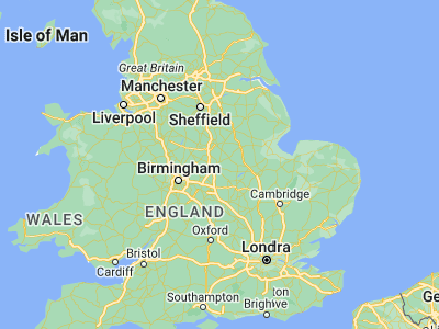 Map showing location of Syston (52.68333, -1.06667)