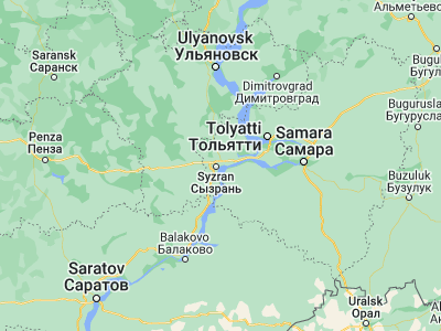 Map showing location of Syzran’ (53.1585, 48.4681)