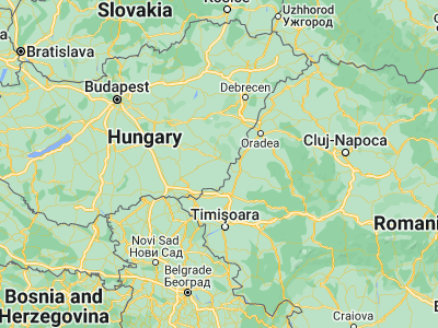 Map showing location of Szabadkígyós (46.61667, 21.1)
