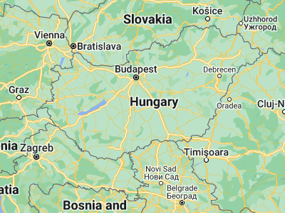 Map showing location of Szabadszállás (46.87575, 19.22324)