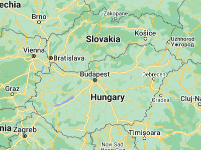 Map showing location of Szada (47.63333, 19.31667)