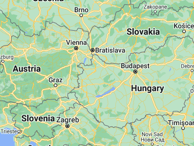 Map showing location of Szany (47.46423, 17.30402)