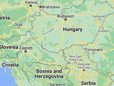 Map showing location of Szászvár (46.27673, 18.37566)