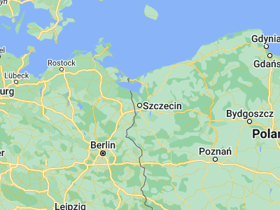 Map showing location of Szczecin (53.42894, 14.55302)