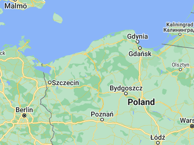 Map showing location of Szczecinek (53.70791, 16.69937)
