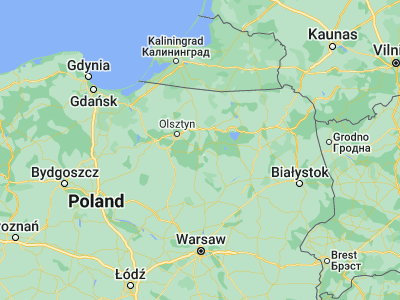 Map showing location of Szczytno (53.56259, 20.98747)