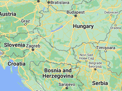 Map showing location of Szentlőrinc (46.04016, 17.98719)