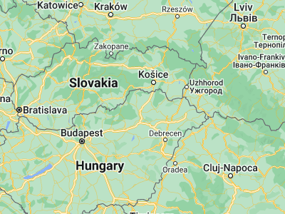 Map showing location of Szikszó (48.2, 20.93333)