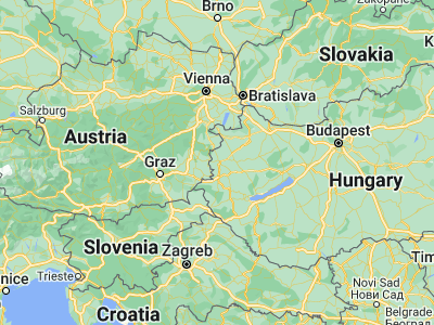 Map showing location of Szombathely (47.23088, 16.62155)