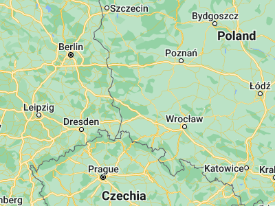 Map showing location of Szprotawa (51.56563, 15.53664)