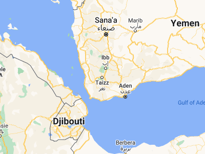 Map showing location of Ta‘izz (13.57952, 44.02091)